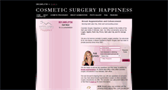 Desktop Screenshot of cosmeticsurgeryhappiness.com