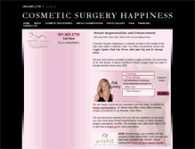 Tablet Screenshot of cosmeticsurgeryhappiness.com